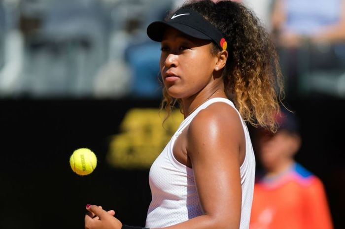 Petenis asal Jepang, Naomi Osaka saat berlaga pada babak ketiga Rome Masters 2019, Kamis (16/5/2019)