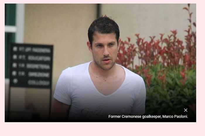 Mantan kiper Cremonese, Marco Paoloni.