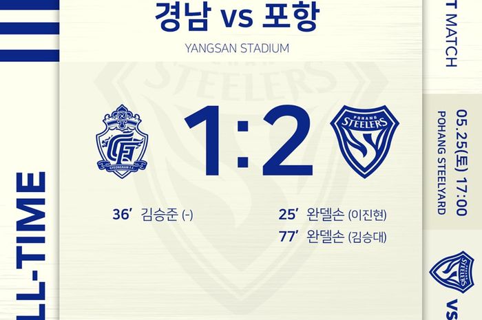 Gyeongnam FC vs Pohang Steelers