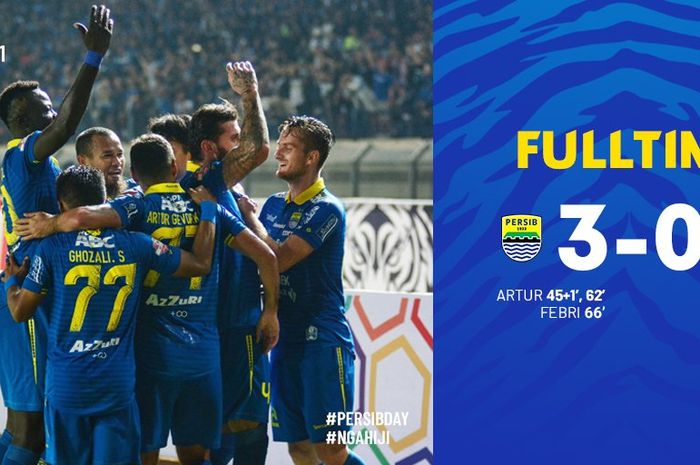 Persib Bandung menekuk Persipura dalam partai pekan perdana Liga 1 2019, 18 Mei 2019.