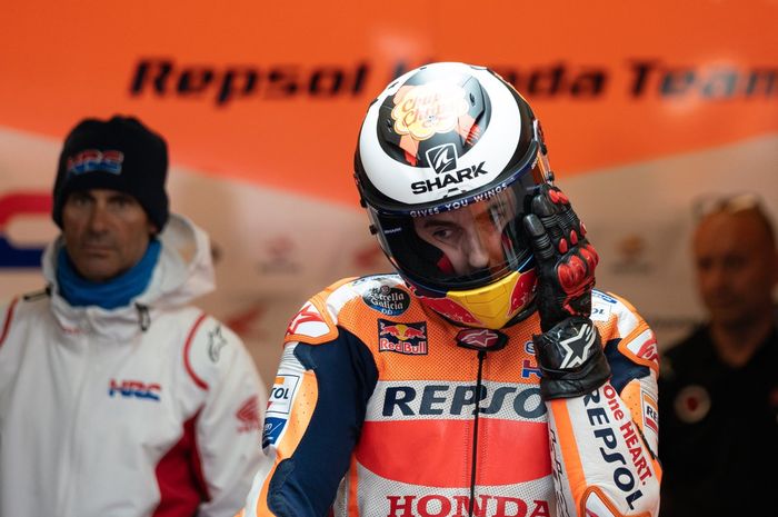 Jorge Lorenzo saat menjalani seri balapan MotoGP Prancis 2019.