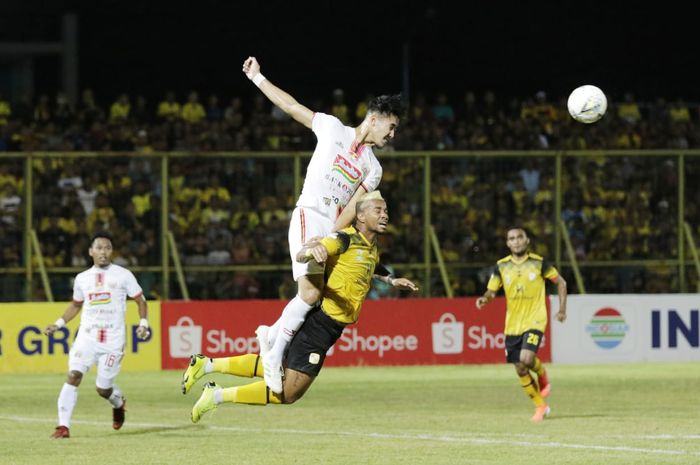 Laga Barito Putera Vs Persija di Stadion 17 Mei, Kota Banjarmasin pada Senin (20/5/2019).