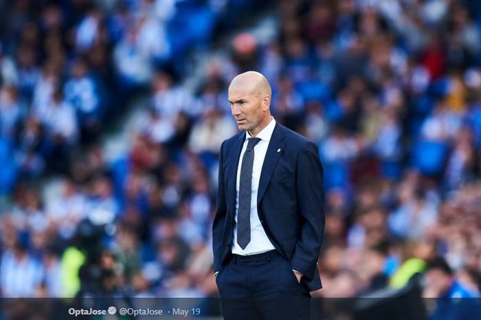 Pelatih Real Madrid, Zinedine Zidane.