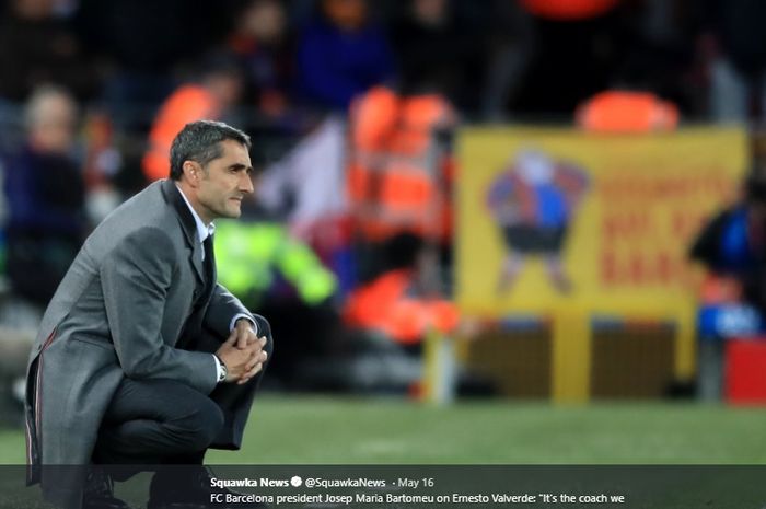 Pelatih Barcelona, Ernesto Valverde.