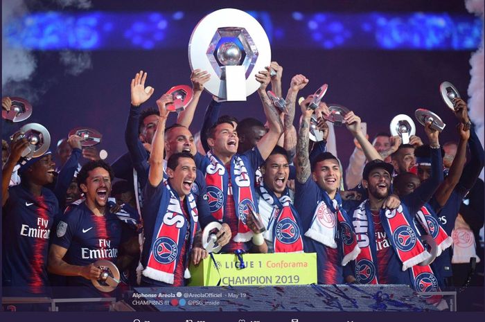 Paris Saint-Germain (PSG) menjuarai Liga Prancis musim 2018-2019.