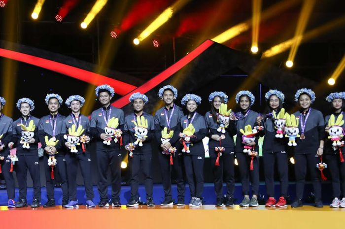 Skuat Indonesia pada Piala Sudirman 2019.