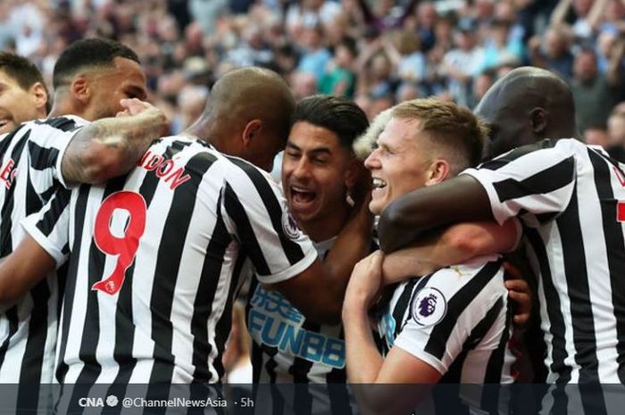 Para pemain klub kasta pertama Liga Inggris, Newcastle United.