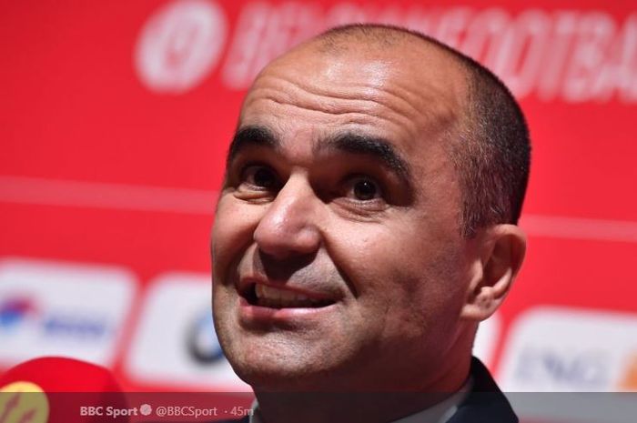 Pelatih timnas Belgia, Roberto Martinez.