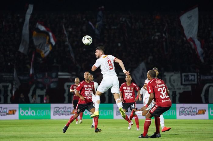 Penyerang asing Persija Jakarta, Marko Simic, pada laga tandang kontra Bali United, di Stadion Kapten I Wayan Dipta, Gianyar, Bali, Jumat (31/5/2019).