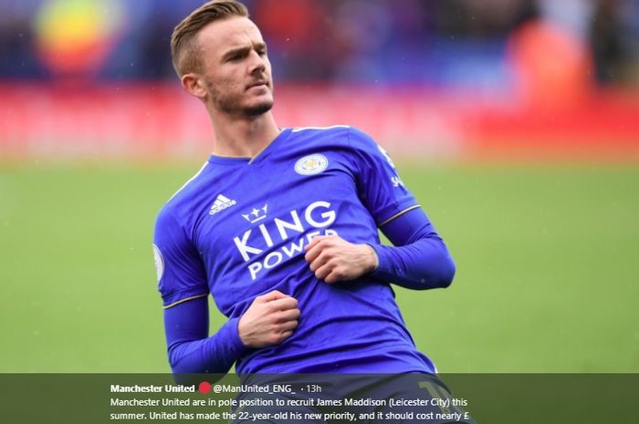 Gelandang serang Leicester City, James Maddison