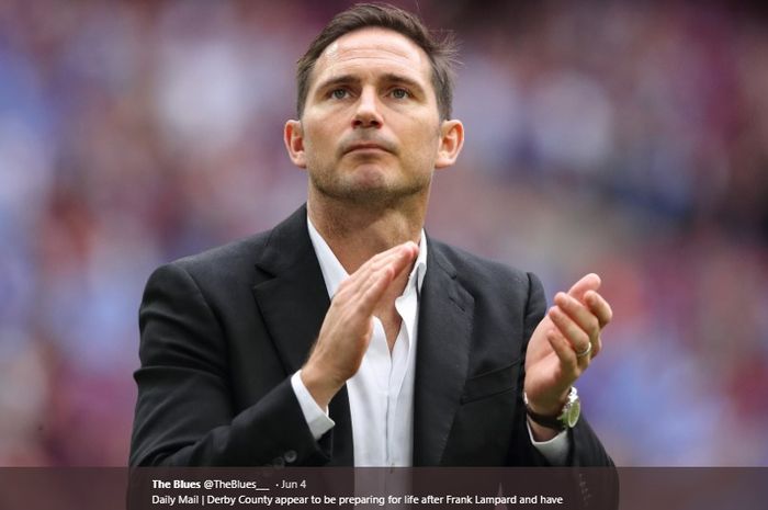 Mantan pemain Chelsea yang kini menjabat pelatih Derby County, Frank Lampard