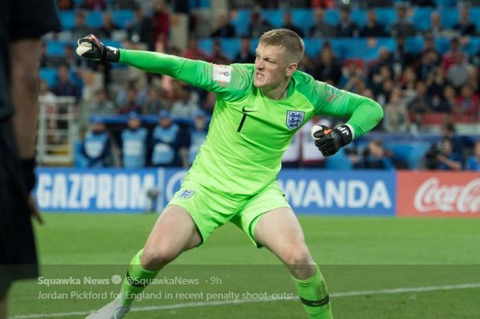 Kiper timnas Inggris, Jordan Pickford.