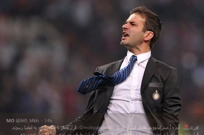 Andrea Stramaccioni saat masih menukangi Inter Milan.