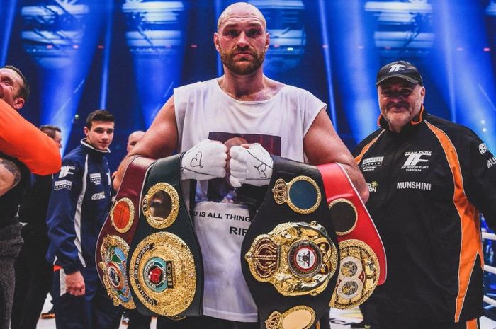 Mantan juara dunia tinju kelas berat asal Inggris, Tyson Fury