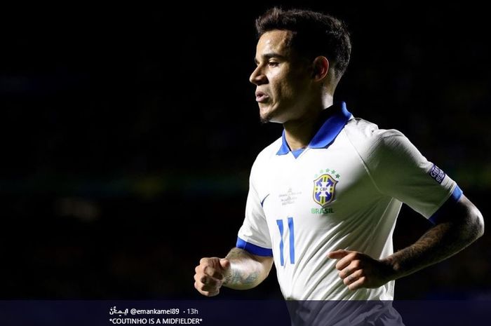 Gelandang serang Barcelona, Philippe Coutinho, turut menyumbang dua gol bagi timnas Brasil saat laga pembuka Copa America 2019