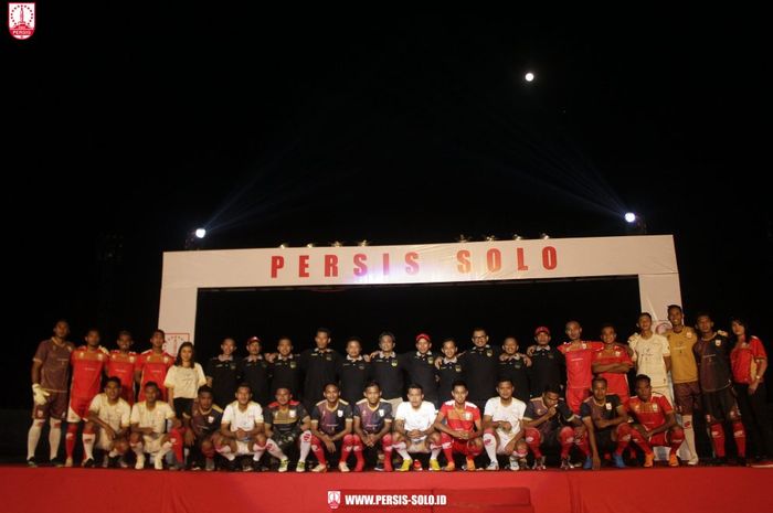 Suasana launching Persis Solo jelang Liga 2 2019 di Stadion Wilis, Madiun, Minggu 16 Juni 2019.