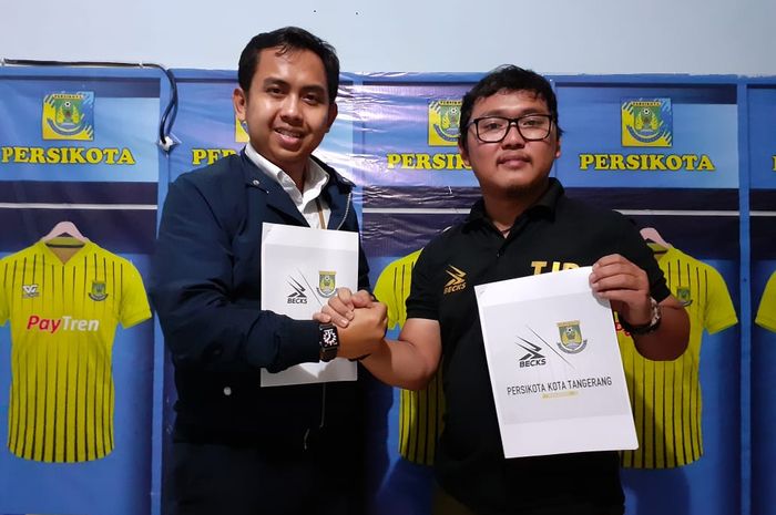 Persikota Tangerang menjalin kerjasama dengan Becks Apparel, Senin (17/6/2019)