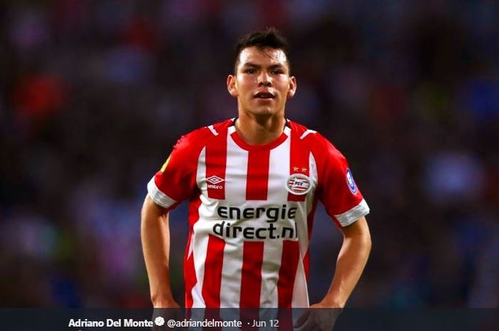 Penyerang timnas Meksiko dan PSV Eindhoven, Hirving Lozano.