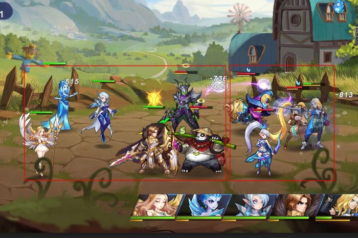 Line-up Hero di Mobile Legends: Adventure.