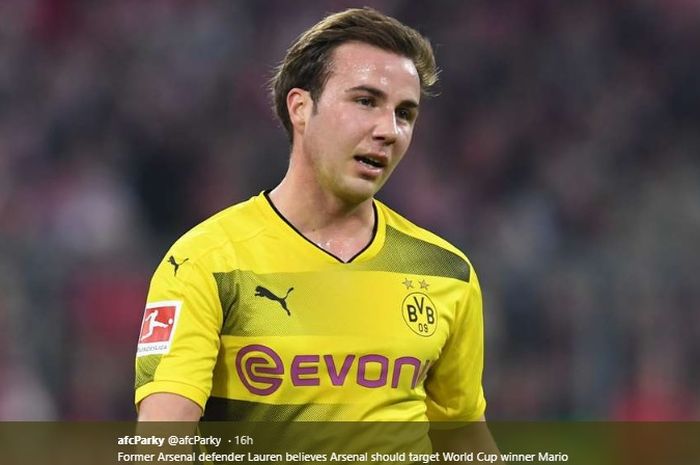 Gelandang serang milik Borussia Dortmund, Mario Goetze