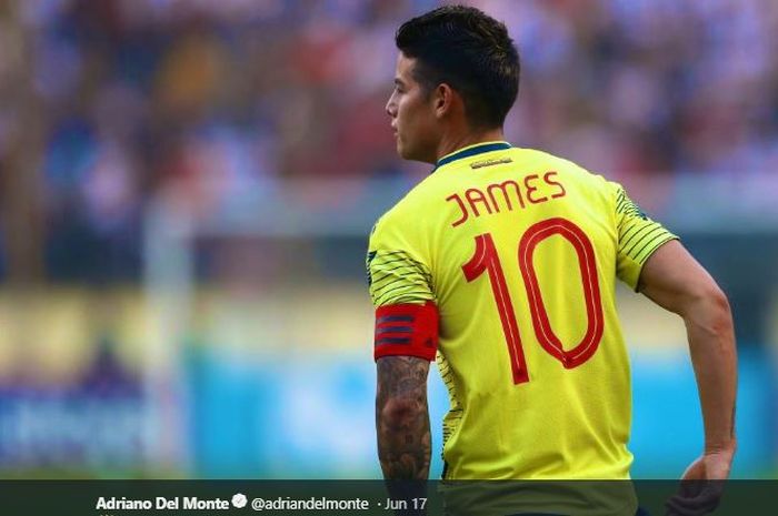 Gelandang Real Madrid dan timnas Kolombia, James Rodriguez.