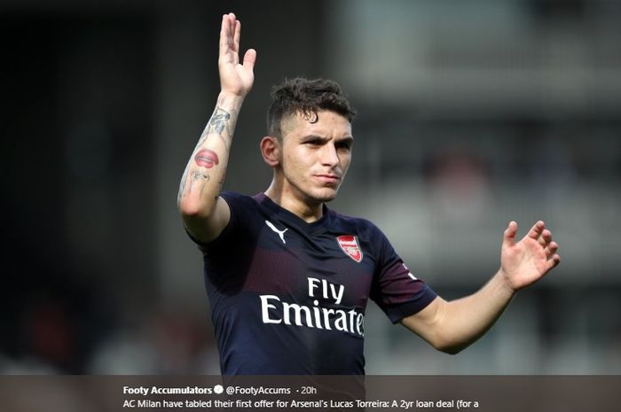 Gelandang bertahan milik Arsenal, Lucas Torreira