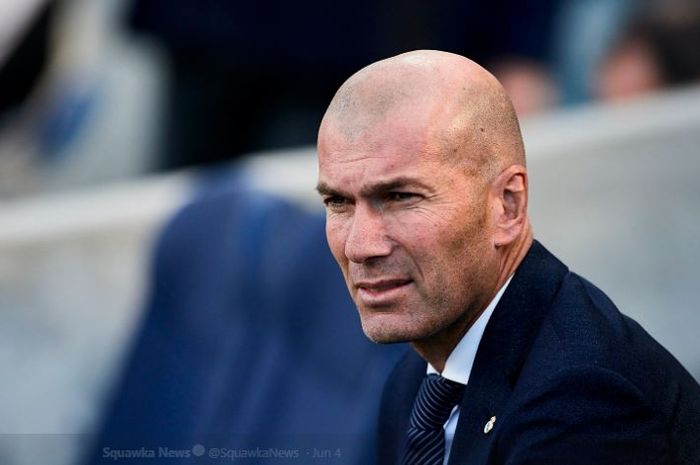 Pelatih Real Madrid, Zinedine Zidane.