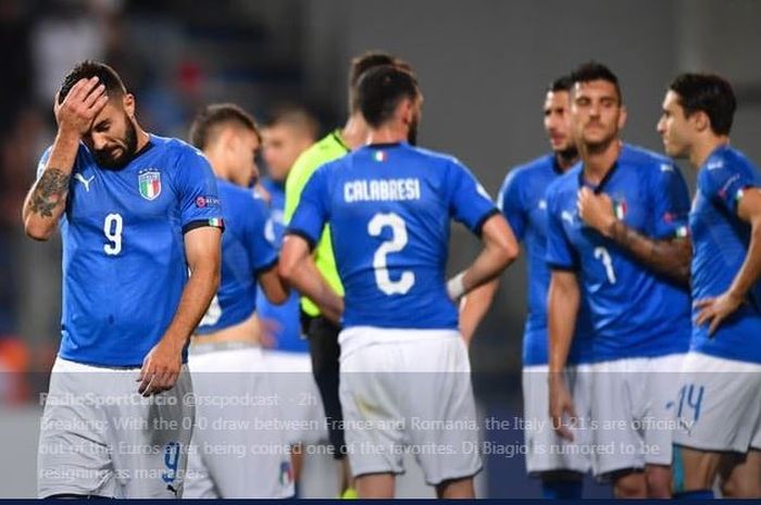 Timnas U-21 Italia gagal melaju ke semifinal Euro U-21 2019 sekaligus urung lolos ke Olimpiade 2020.