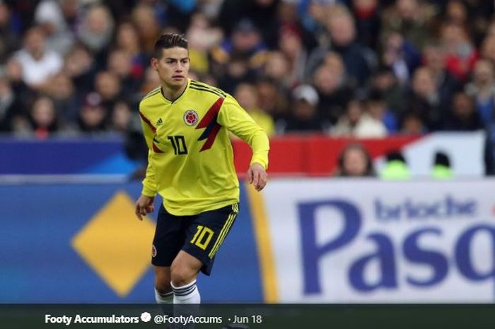 Gelandang Real Madrid dan timnas Kolombia, James Rodriguez.