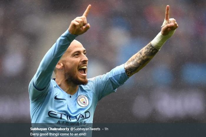 Gelandang serang milik Manchester City asal Spanyol, David Silva