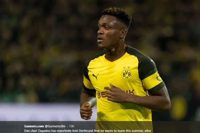 Bek tengah Borussia Dortmund, Dan Axel Zagadou