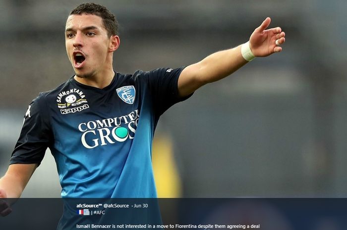 Eks Arsenal yang merumput bersama Empoli, Ismael Bennacer.