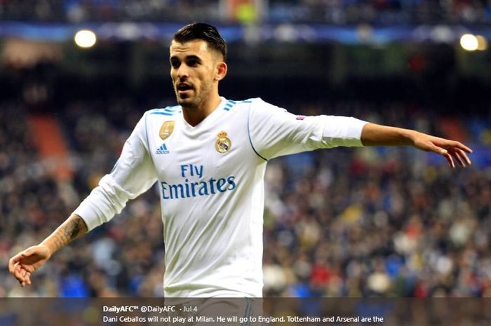 Gelandang tengah muda milik Real Madrid, Dani Ceballos, dipinjamkan ke Arsenal