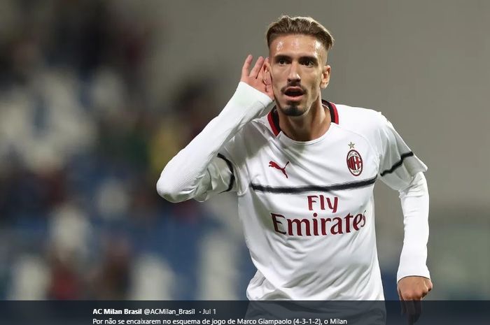 Winger AC Milan, Samu Castillejo. Ia kini membela Johor Darul Ta'zim. 