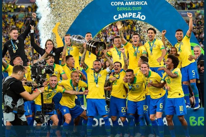 Brasil juara Copa America 2019 usai mengalahkan Peru di final.