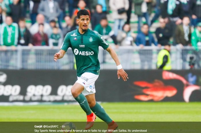 Bek tengah milik Saint Ettienne yang dikabarkan akan menjadi pemain Arsenal, William Saliba.