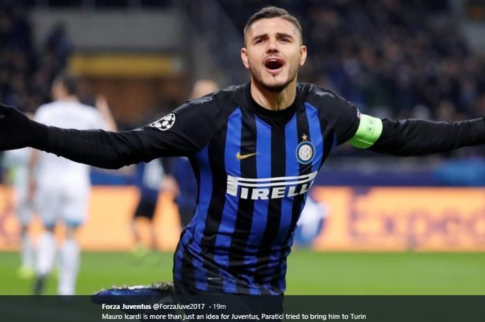 Penyerang Inter Milan, Mauro Icardi.