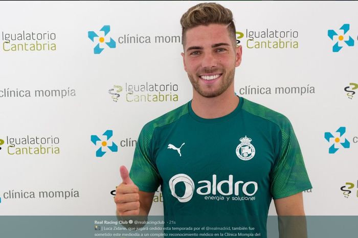 Luca Zidane dipinjamkan Real Madrid ke Racing Santander.