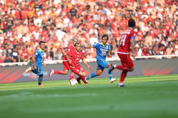 Persija Jakarta Vs Persib Bandung pada pekan kedelapan Liga 1 2019 di Stadion SUGBK, Rabu (10/7/2019).