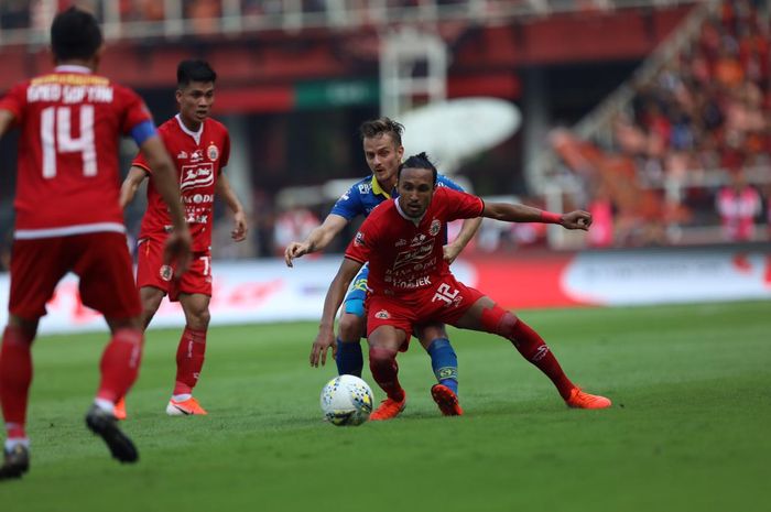 Duel Persija Jakarta Vs Persib Bandung pada pekan kedelapan Liga 1 2019 di Stadion SUGBK, Rabu (10/7/2019).