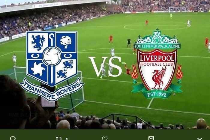 Uji coba antara Tranmere Rovers vs Liverpool FC, 11 Juli 2019.