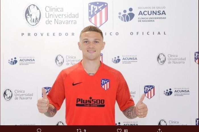 Bek baru Atletico Madrid, Kieran Trippier