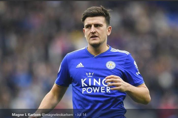 Bek Leicester City, Harry Maguire, jadi incaran Manchester United.