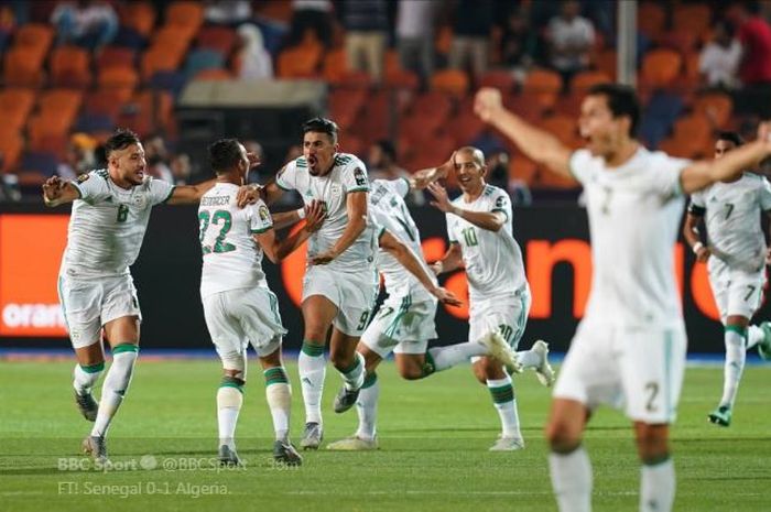 Timnas Aljazair juara Piala Afrika 2019 setelah mengandaskan Senegal pada laga final di Kairo, 19 Juli 2019.