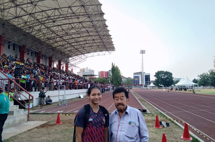 Ketua Umum PB PASI, Bob Hasan bersama dengan Erna Nuryanti,  Minggu (21/7/2019)