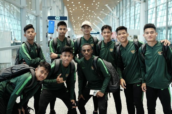 Timnas U-15 Indonesia bertolak ke Thailand untuk tampil di Piala AFF U-15 2019