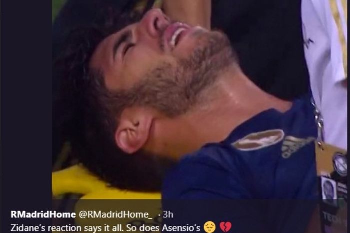 Anak Emas Zinedine Zidane, Marco Asensio, mengalami cedera saat Real Madrid jumpa Arsenal dalam International Champions Cup 2019