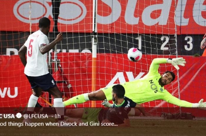 Duel pramusim Liverpool versus Sporting CP di New York, Kamis (25/7/2019) pagi WIB.