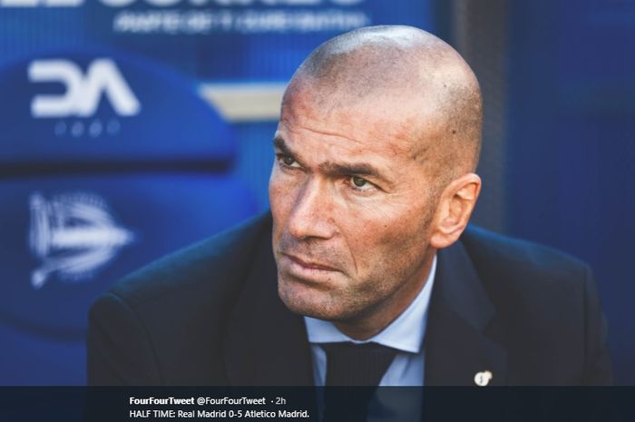 Pelatih Real Madrid, Zinedine Zidane.