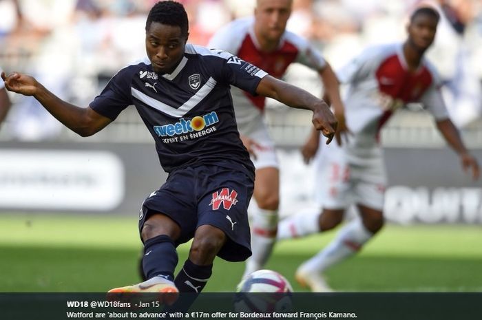 Striker muda Girodins Bordeaux, Francois Kamano